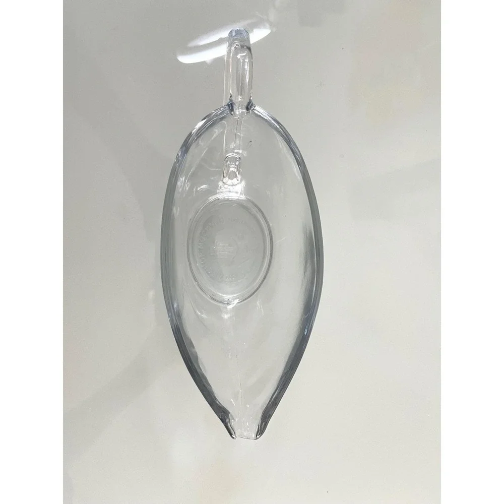 Anchor Hocking Clear Glass‎ Gravy Boat Sauce Server with Handle 8 Inch Long